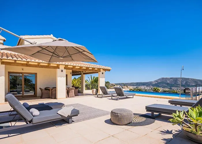 Luxury With Panoramic Views Over Moraira 빌라 *