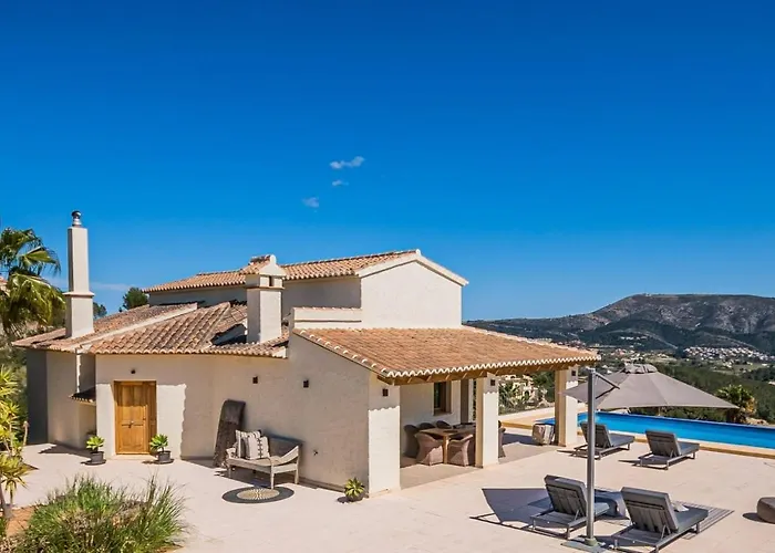 빌라 Luxury With Panoramic Views Over Moraira 테울라다